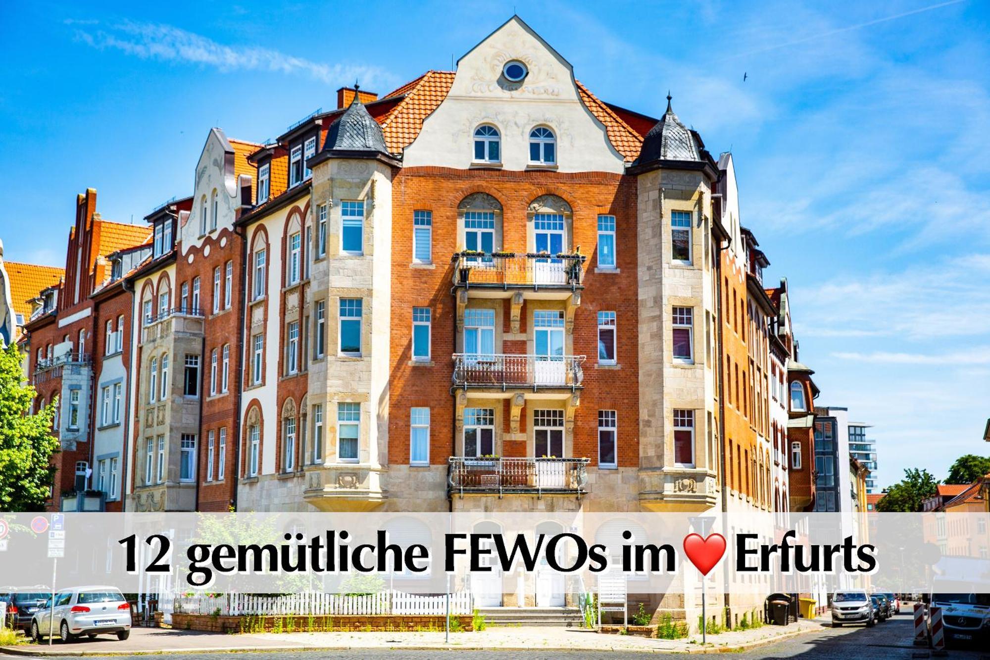 12 Fewos Im Jugendstilhaus Mit Aufzug, Terrasse, Kingsize-Bett, Smart-Tv, Etc Erfurt Zewnętrze zdjęcie