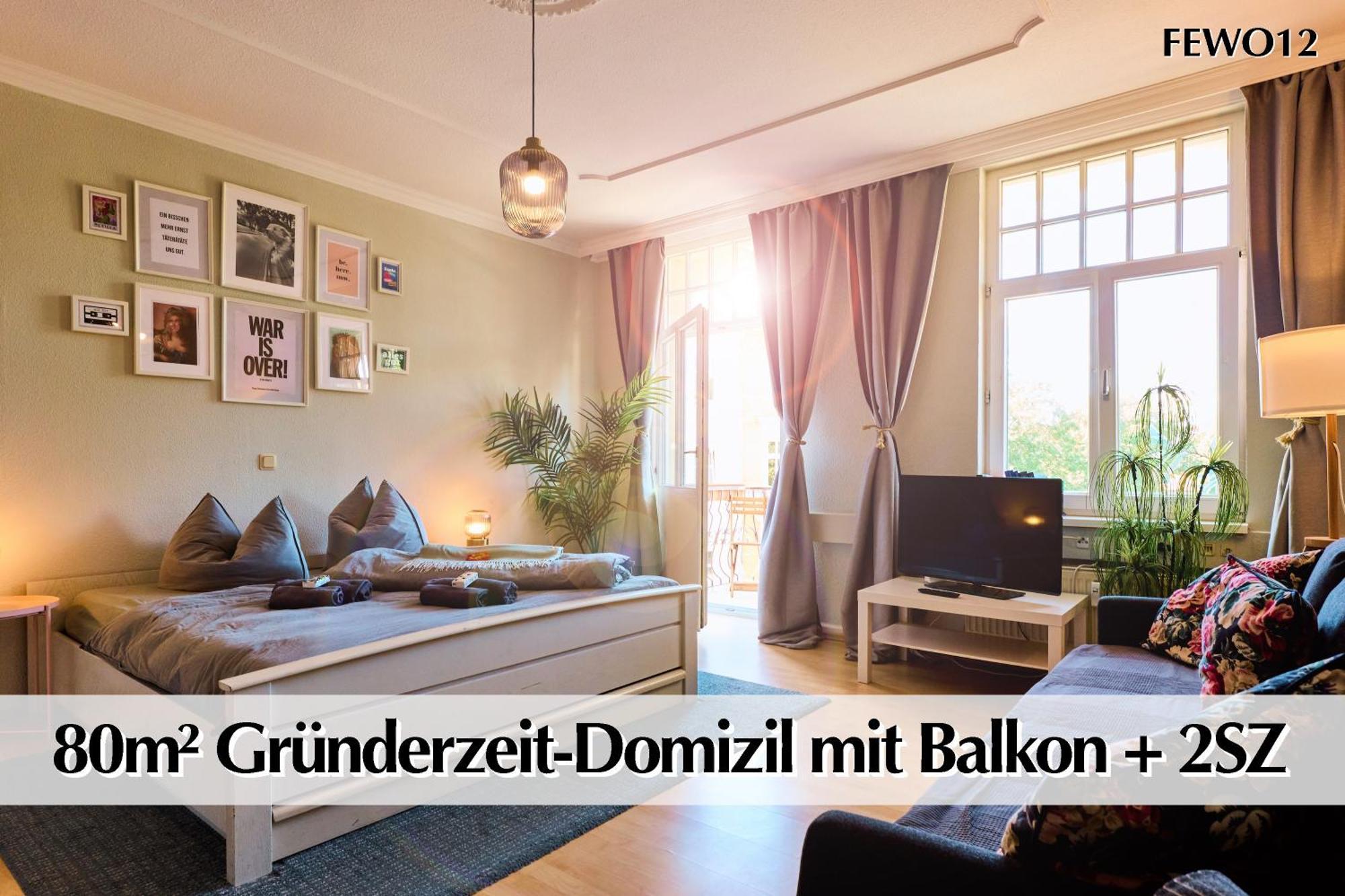 12 Fewos Im Jugendstilhaus Mit Aufzug, Terrasse, Kingsize-Bett, Smart-Tv, Etc Erfurt Zewnętrze zdjęcie