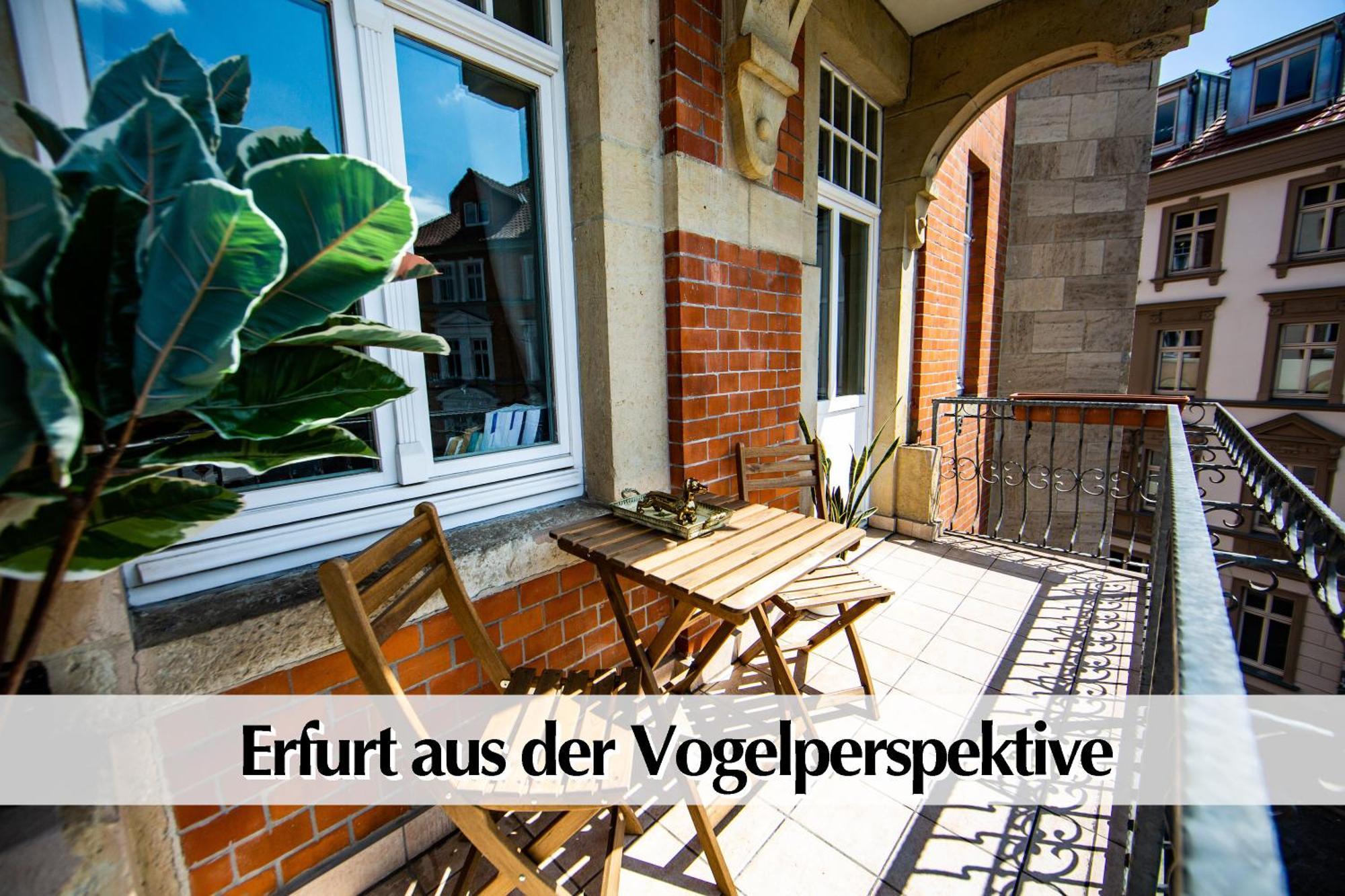 12 Fewos Im Jugendstilhaus Mit Aufzug, Terrasse, Kingsize-Bett, Smart-Tv, Etc Erfurt Pokój zdjęcie