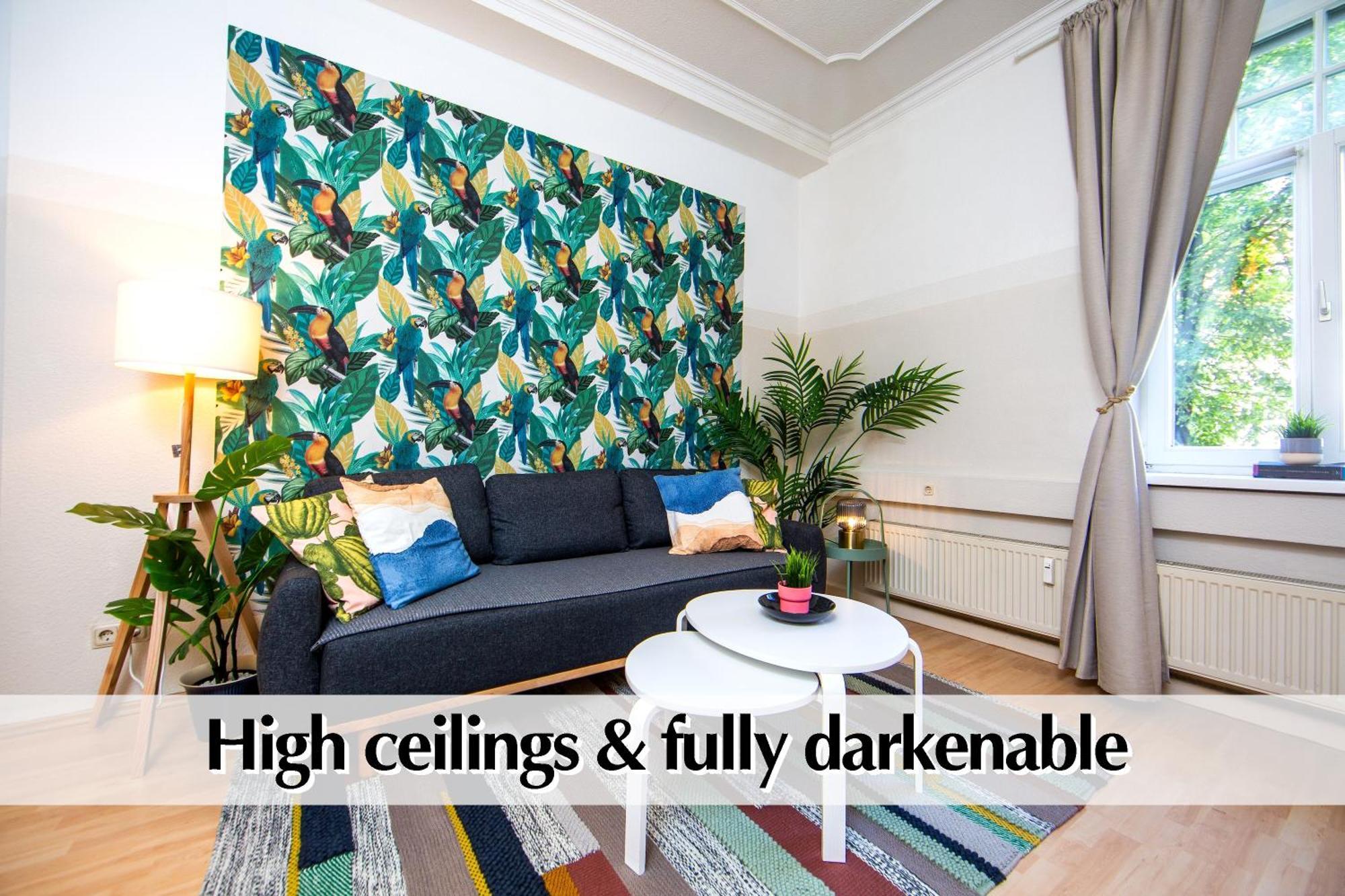12 Fewos Im Jugendstilhaus Mit Aufzug, Terrasse, Kingsize-Bett, Smart-Tv, Etc Erfurt Pokój zdjęcie
